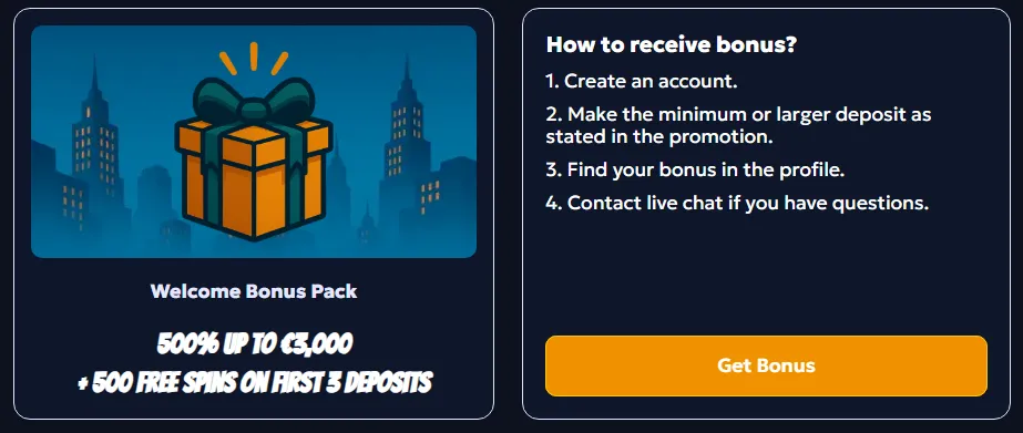 CasperBets Casino UK Welcome Bonus